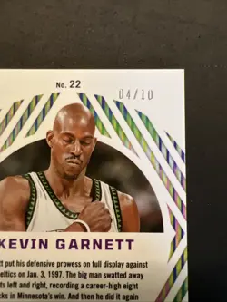 Kevin Garnett - 2023-24 Panini Phoenix #22 Mystique gold Prizm #d /10 - Image 3