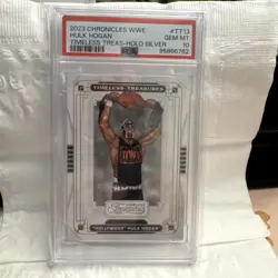 2023 Panini Chronicles WWE - Timeless Treasures Hulk Hogan PSA 10 /25 - Image 1