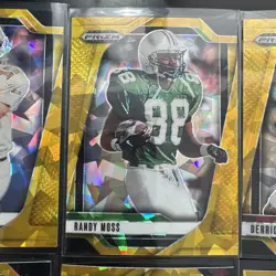 (9x) 2025 Prizm Draft Picks Gold Cracked Ice LOT Peyton Manning Randy Moss Henry - Image 3