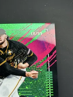 2026 Topps Finest Baseball PAUL SKENES /99 Rare Pirates #10 - Image 2