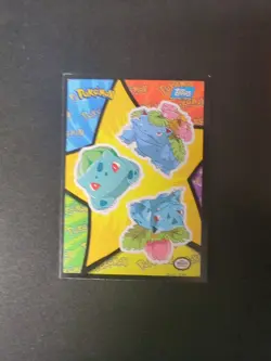 Pokemon The First Movie Sticker INSERT Card Bulbasaur Ivysaur MP - Image 1