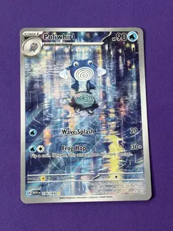 Pokemon TCG Poliwhirl 176/165 Scarlet and Violet 151 Illustration Rare - Image 1