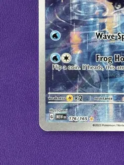 Pokemon TCG Poliwhirl 176/165 Scarlet and Violet 151 Illustration Rare - Image 3