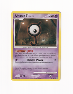 Unown 76/146 Legends Awakened Regular Non Holo Pokemon Card Light Played LP - Image 1