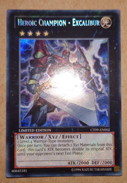 Yugioh-Heroic Champion - Excalibur-Secret Rare-Limited Edition-CT09 EN002 - Image 1