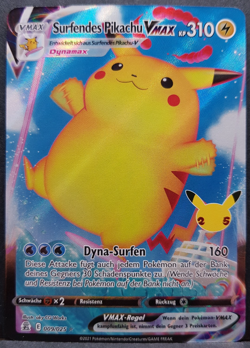 Surfendes Pikachu VMAX 009/025 Celebrations Pokemon Pokemon Karte Deutsch NM - Image 1