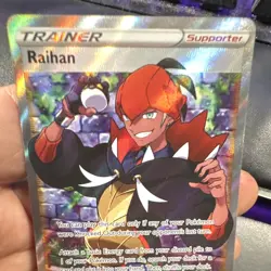 Pokemon TCG Raihan 202/196 Lost Origin Full Art Holo Ultra Rare Trainer - Image 2