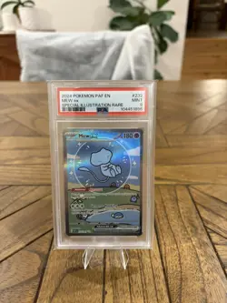 2024 Pokemon S&V Paldean Fates Mew Ex SIR 232/091 BUBBLE MEW PSA 9 MINT - Image 1