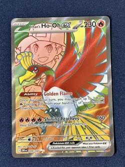 Ethan's Ho-Oh ex 209/182 Destined Rivals Holo Ultra Rare NM Pokemon TCG - Image 1