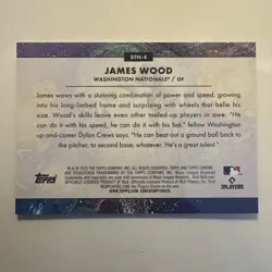 2025 Topps Chrome Cosmic #STN-4 James Wood Stars in the Night - Image 2