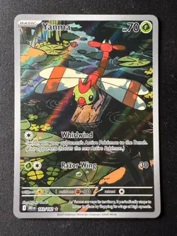 Pokemon TCG Yanma 183/182 Illustration Rare – Destined Rivals – Near Mint - Image 1