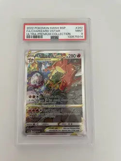 Pokemon TCG Charizard VSTAR SWSH262 Black Star Holo Promo Card PSA 9 Mint - Image 1