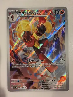 Pokemon TCG Armarouge 086/084 PBL EN Full Art Holo Illustration Rare English - Image 1
