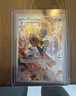 Pokemon TCG Armarouge 140 HP Holo Pokemon TCG Pitch black 086/084 IR EN 2026 - Image 1