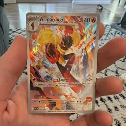 Nintendo Pokemon TCG Armarouge 086/084 Pitch Black Illustration Rare Holo - Image 1