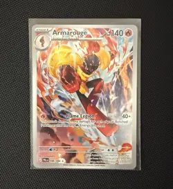 Nintendo Pokemon TCG Armarouge 086/084 Pitch black IR Holo EN - Image 1