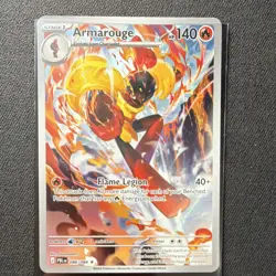 Pokemon TCG Armarouge 086/084 Paldean Fates Holo IR English 140HP - Image 1