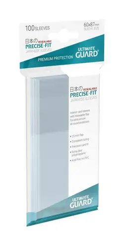 Ultimate Guard 100 Resealable Sleeves Precise-Fit Japanese Format 5760 - Image 2