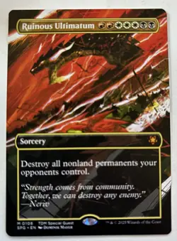 Ruinous Ultimatum (Borderless) Special Guests Regular Mythic Rare New Perfect - Image 1
