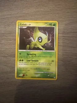 Celebi 7/123 Holo Rare Pokemon Card Mysterious Treasures TCG - Image 1