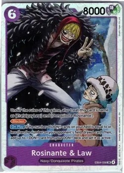 Rosinante & Law OP14 EB04-038 Foil SR NM The Azure Sea's Seven - Image 1