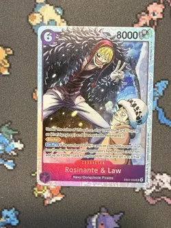 One Piece TCG - The Azure Sea's Seven - Rosinante & Law - SR - EB04-038 - Image 3