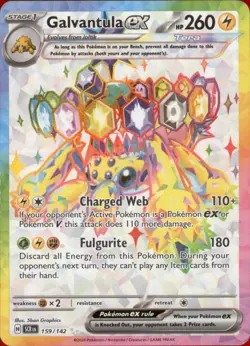 Pokemon TCG Galvantula ex 159/142 Stellar Crown Ultra Rare NM/M - Image 1