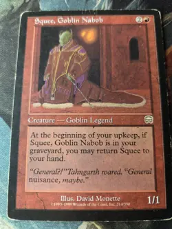 Squee, Goblin Nabob HP Mercadian Masques Mtg Magic The Gathering - Image 2