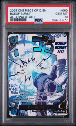 PSA 10 Boeuf Burst (Alternate Art) OP12-060 Legacy of the Master Foil - Image 1
