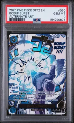 PSA 10 Boeuf Burst (Alternate Art) OP12-060 Legacy of the Master Foil - Image 1