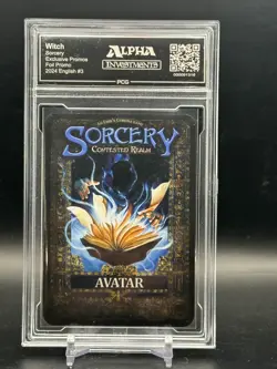 Sorcery: Contested Realm Witch Exclusive Foil Promo Alpha Investments PCG 9 - Image 2