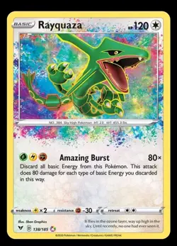 Rayquaza 138/185 Swsh04: Vivid Voltage Holo - Image 1