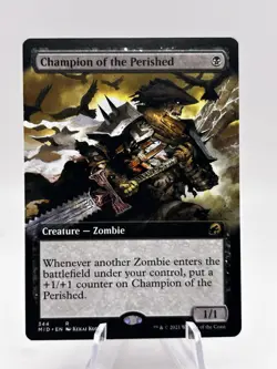 Champion of the Perished 344 Extended Art Innistrad: Midnight Hunt MID MTG NM - Image 1