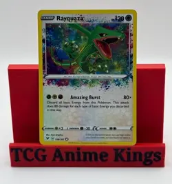 Rayquaza 138/185 Amazing Rare SWSH04: Vivid Voltage Pokemon TCG - Image 1
