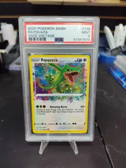 Rayquaza 138/185 Swsh04: Vivid Voltage Holo PSA 9 - Image 1