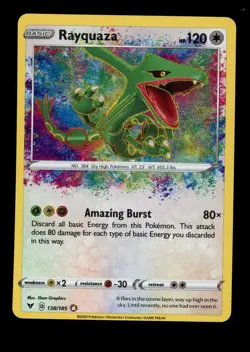 Rayquaza Holo Amazing Rare SWSH04: Vivid Voltage 138/185 NM - Image 1