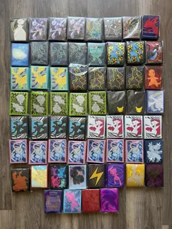 Pokemon ETB Sleeves Mixed Lot Of 60 - Image 1