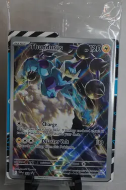Pokemon Black Bolt TCG Thundurus SV209 Black Star ETB Promo Sealed ENGLISH - Image 1