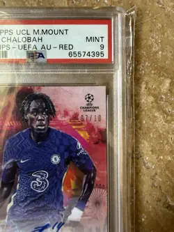 Trevoh Chalobah 2021 Topps UCL Future Champions RC AUTO Red /10 PSA 9 Chelsea - Image 3