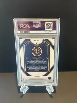 2024 Panini Select Gold Prizm Nikola Jokic 5/10 PSA 9 #203 - Image 3