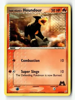 Pokemon Card Team Magma's Houndour - LP Team Magma vs Team Aqua 62/95 - Image 1