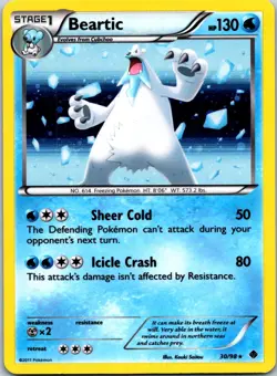 Beartic (Cosmos Holo) 030/098 Promo Blister Exclusives Pokemon Near Mint - Image 1