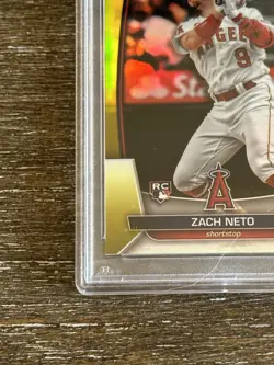 2023 bowman chrome baseball Zach Neto - 27/75 Yellow PSA 10! - Image 3