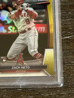 2023 bowman chrome baseball Zach Neto - 27/75 Yellow PSA 10! - Image 4