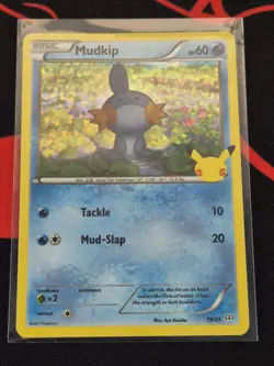 Mudkip 19/25 Non-Holo McDonalds 25th Anniversary Promo Pokemon Card TCG NM/Mint - Image 1