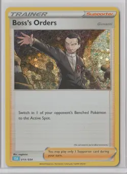 2023 Pokemon TCG Classic: Blastoise Deck BOSS'S ORDERS 19/34 MINT HOLO - Image 1