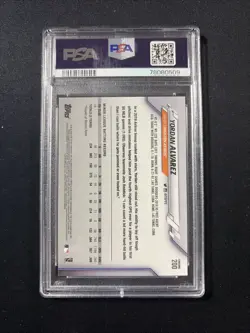 2020 Topps Chrome Rookie Prism Refractor Yordan Alvarez #200 RC PSA 10 - Image 2
