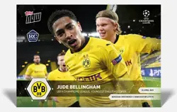 Jude Bellingham RC w Erling Haaland - UCL Topps Now 2020/2021 - Card #65 UEFA - Image 1