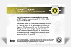 Jude Bellingham RC w Erling Haaland - UCL Topps Now 2020/2021 - Card #65 UEFA - Image 2