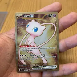 Mew EX Metal Promo Card 151 Scarlet & Violet 205/165 - Image 1